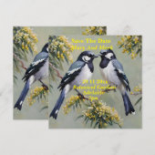 Australische Eksters Olieverf, Save The Date, Date (Voorkant / Achterkant)