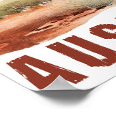 Australische elementen digitale kunst poster (Hoek)