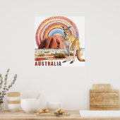 Australische elementen digitale kunst poster (Keuken)