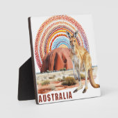 Australische elementen digitale kunst tafelblad fotoplaat (Voorkant)