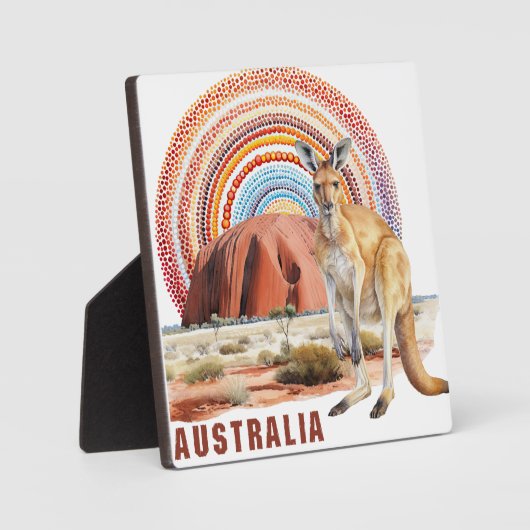 Australische elementen digitale kunst tafelblad fotoplaat (Voorkant)