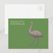 Australische Emu-ansichtkaarten Briefkaart (Voorkant / Achterkant)