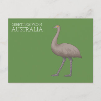 Australische Emu-ansichtkaarten Briefkaart