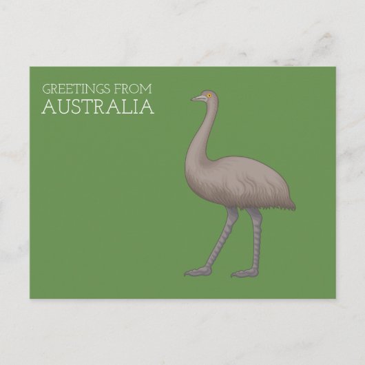 Australische Emu-Briefkaarten Briefkaart (Voorkant)