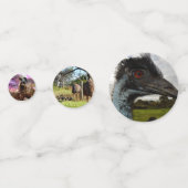 Australische emus, Birthday Table Confetti (Voorkanten)