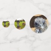 Australische emus, Birthday Table Confetti (Achterkanten)