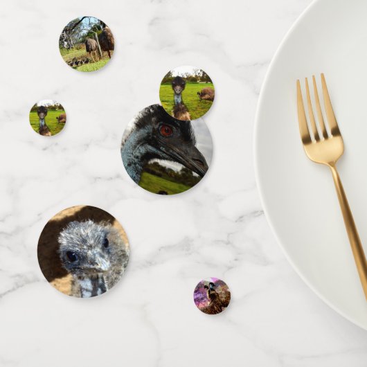 Australische emus, Birthday Table Confetti (Groep)