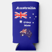 Australische en G-day Mate Coler / Australische vl Seltzer Blikjeskoeler (Voorkant)