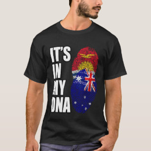 Australische en Kiribati mix DNA erfgoed vlag T-shirt