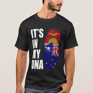 Australische en Kiribatische DNA-erfenisvlag T-shirt