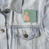 Australische en Polynesiaanse havens Vierkante Button 5,1 Cm (In situ)
