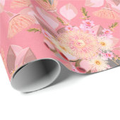 Australische eucalyptus Blooms Cadeaupapier (Rol Hoek)