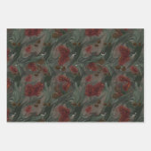 Australische eucalyptus flesborstel bloemig inpakpapier vel (Voorkant)