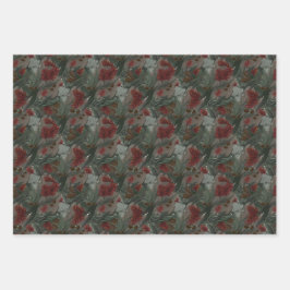 Australische eucalyptus flesborstel bloemig inpakpapier vel