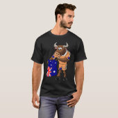Australische Fan Stier T-shirt (Voorkant volledig)