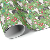 Australische feestdag in Shepherd Blue Merle Cadeaupapier (Rol Hoek)