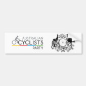 Australische fietspartij Bumpersticker 2 (Voorkant)