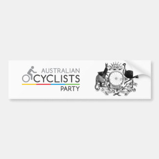 Australische fietspartij Bumpersticker 2