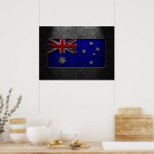 Australische Flag Stone Textuur Repost Poster (Keuken)