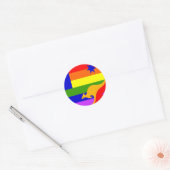 Australische Gay Pride vlag Ronde Sticker (Envelop)