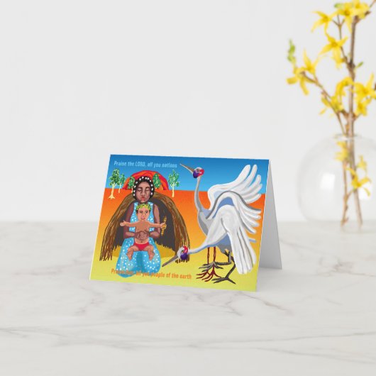 Australische Geboorte  Kaart (Gele Bloem)