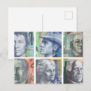 Australische geld dollars briefkaart