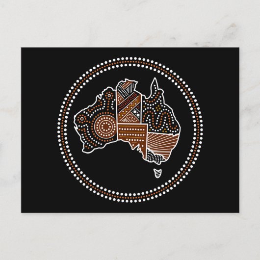 Australische gestippelde kaart (Voorkant)