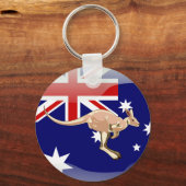 Australische glanzende vlag sleutelhanger (Voorkant)