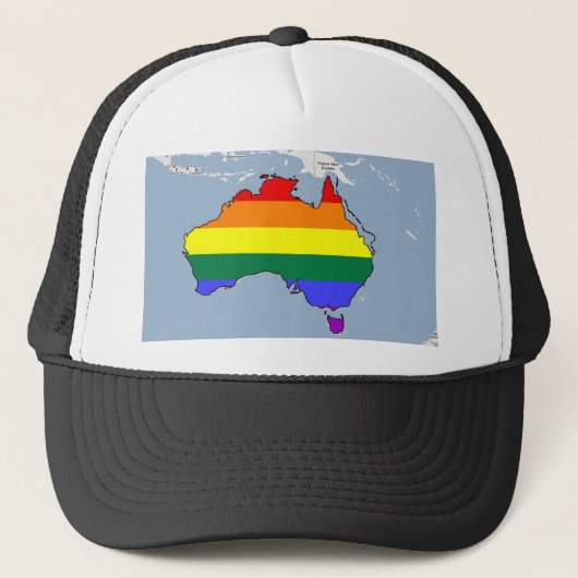 Australische GLBT Pride Trucker Pet (Voorkant)