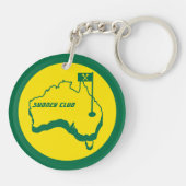 Australische golfcadeaus sleutelhanger (Achterkant)
