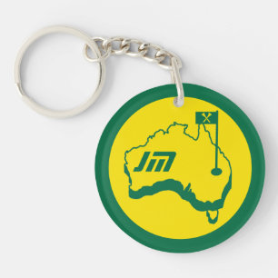 Australische golfcadeaus sleutelhanger