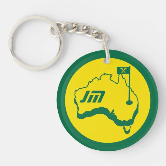 Australische golfcadeaus sleutelhanger (Voorkant)