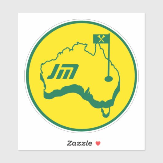 Australische golfcadeaus sticker (Vel)
