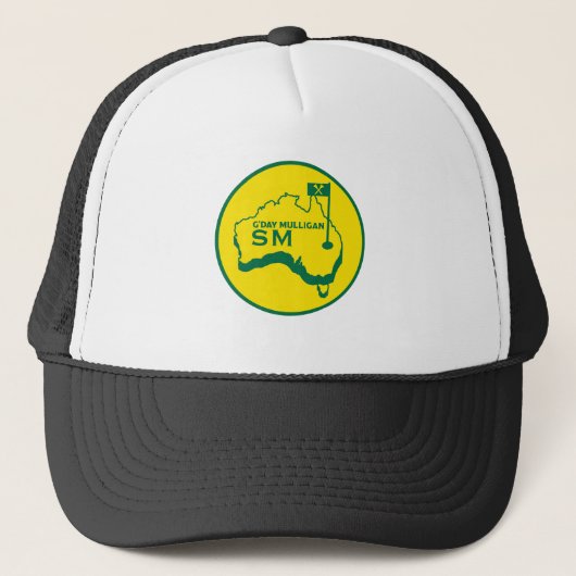 Australische golfcadeaus trucker pet (Voorkant)