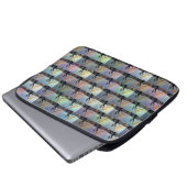 Australische gombomen abstracte kunst, laptop sleeve (Voorkant onderkant)