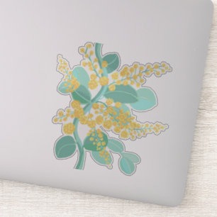 Australische gouden bloesem sticker