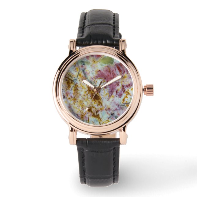 Australische Groene Opalite Plaat Horloge (Voorkant)