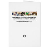 Australische Gum Tree Design Card (Achterkant)