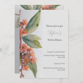 Australische Gumnut Bloemen Uitnodiging (Voorkant / Achterkant)