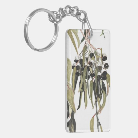 Australische Gumnuts Waterverf Sleutelhanger (Voorkant Links)