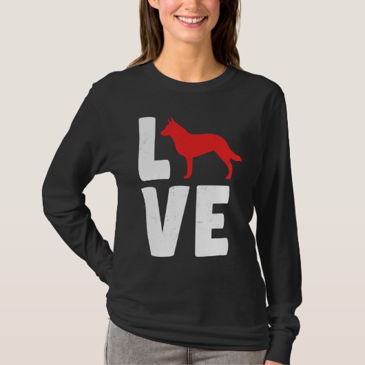 Australische Harden Hond T-shirt (Voorkant)
