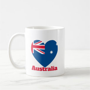 Australische hartvlag koffiemok