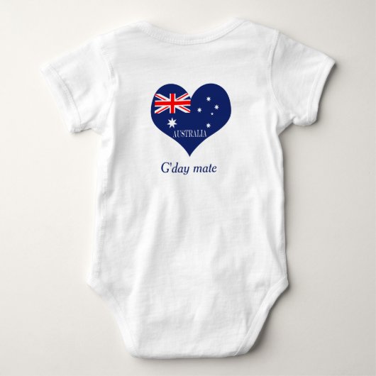 Australische hartvlag romper (Achterkant)
