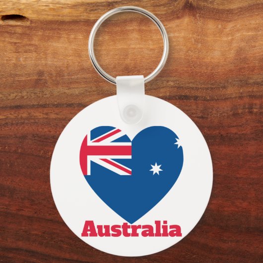 Australische hartvlag sleutelhanger (Achterkant)