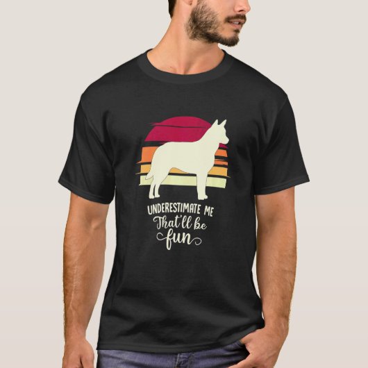 Australische Heeler Veehond Retro  2 T-shirt (Voorkant)