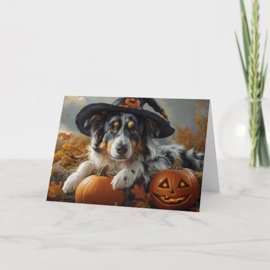 Australische Heks Halloween Kaart (Voorkant)