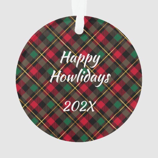 Australische herder aangepaste kerst ornament (achterkant)