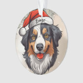 Australische herder aangepaste kerst ornament (voorkant)