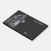 Australische herder Abstract Art Dog Naam Post-it® Notes (Schuin)