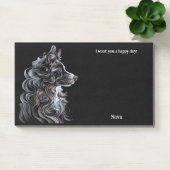 Australische herder Abstract Art Dog Naam Post-it® Notes (Kantoor)